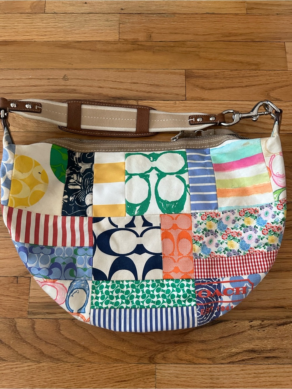 Vintage coach patchwork bag - Picture 2 of 3